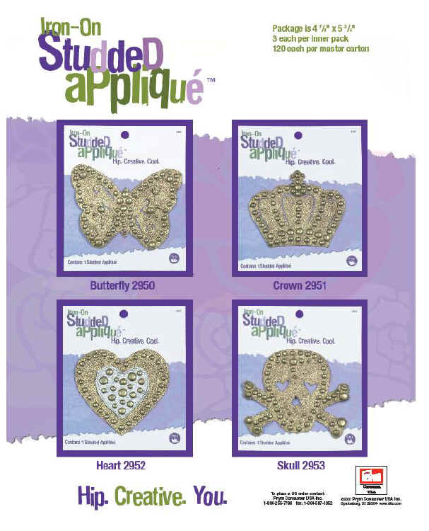 Novelty Appliques | Iron On Appliques | Satin Appliques